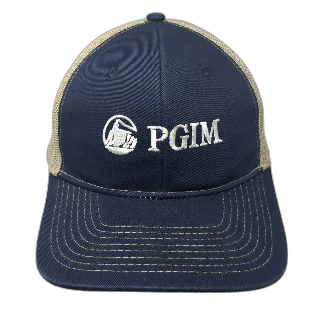 Port Authority Trucker Hat Blue One Size PGIM Logo Mesh Snapback Finance Work
